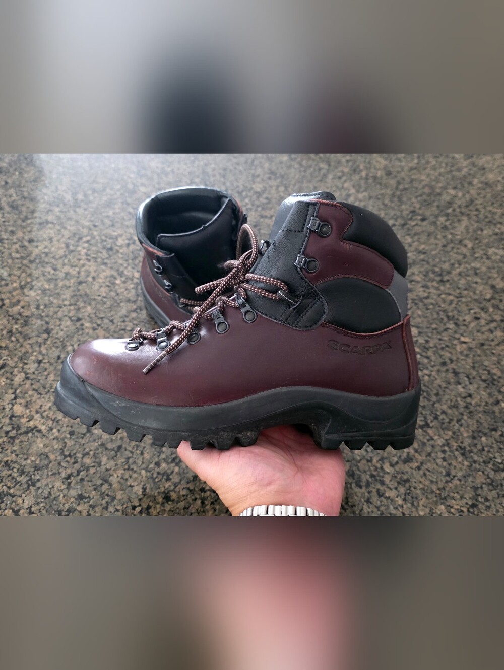 Scarpa 66002 size 42 BX D Made in Italy Mens sz 9 women's 10 Hiking Boots Mounta